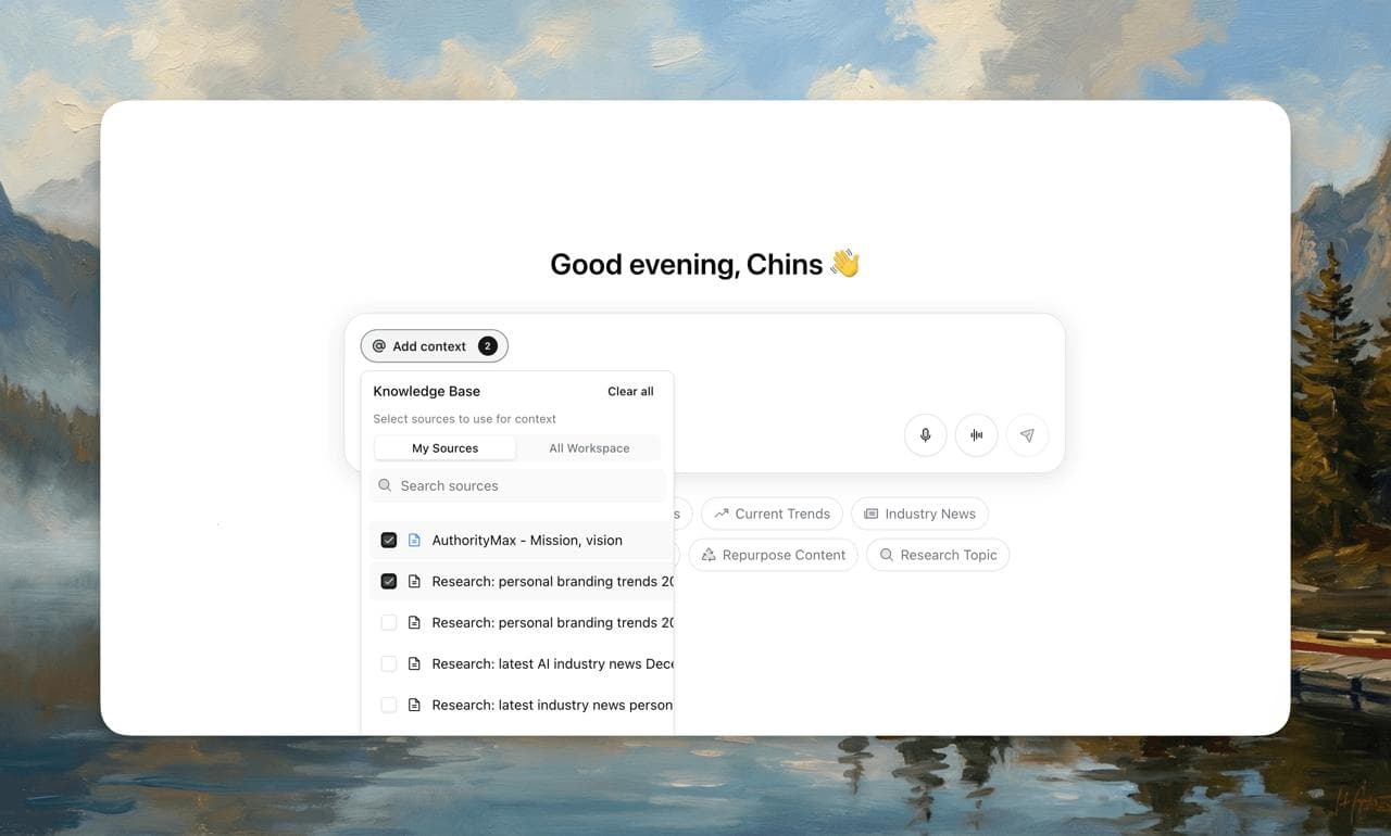 Memory & Knowledgebase