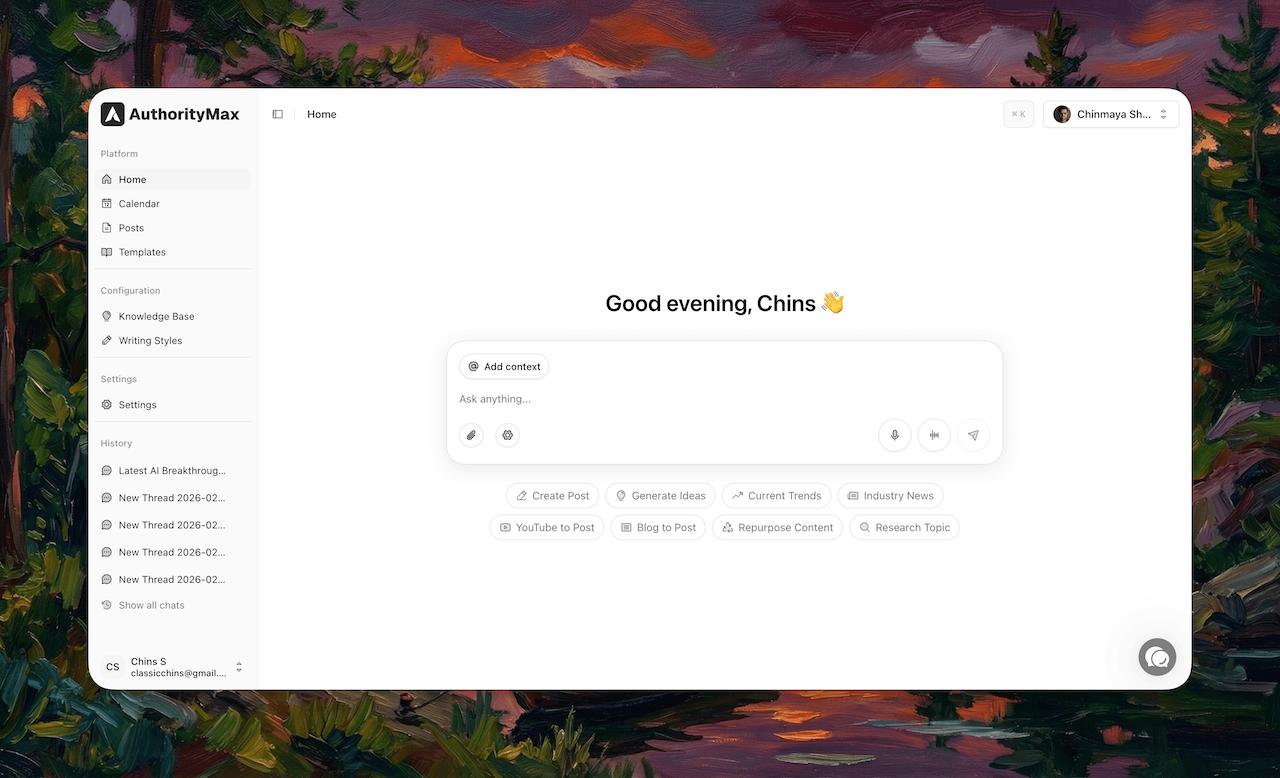 AuthorityMax Dashboard